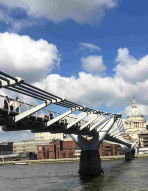 The millennium  bridge London